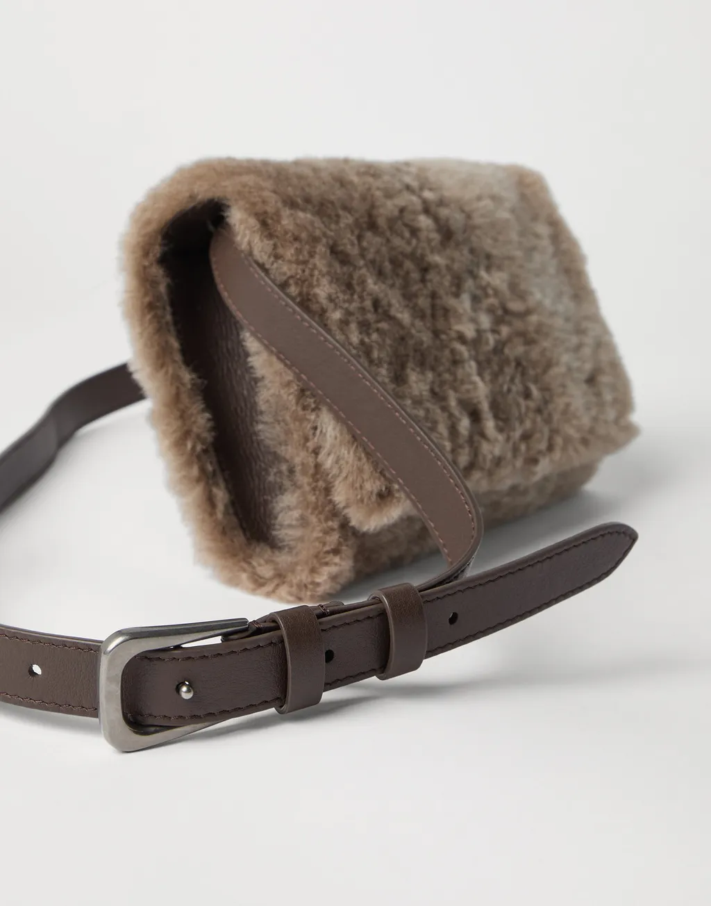 Shearling Cross Body Bag