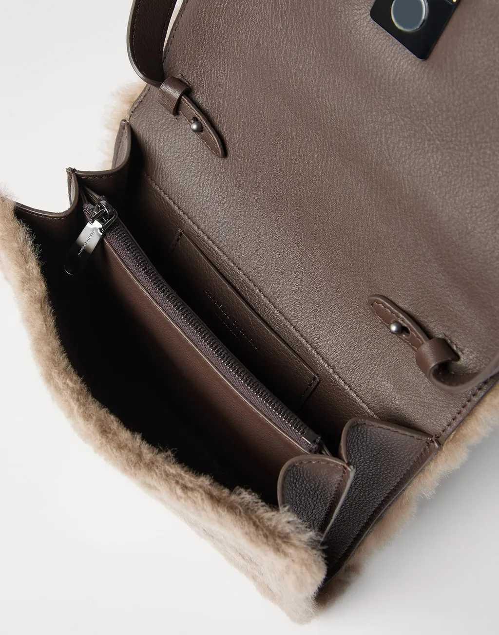 Shearling Cross Body Bag