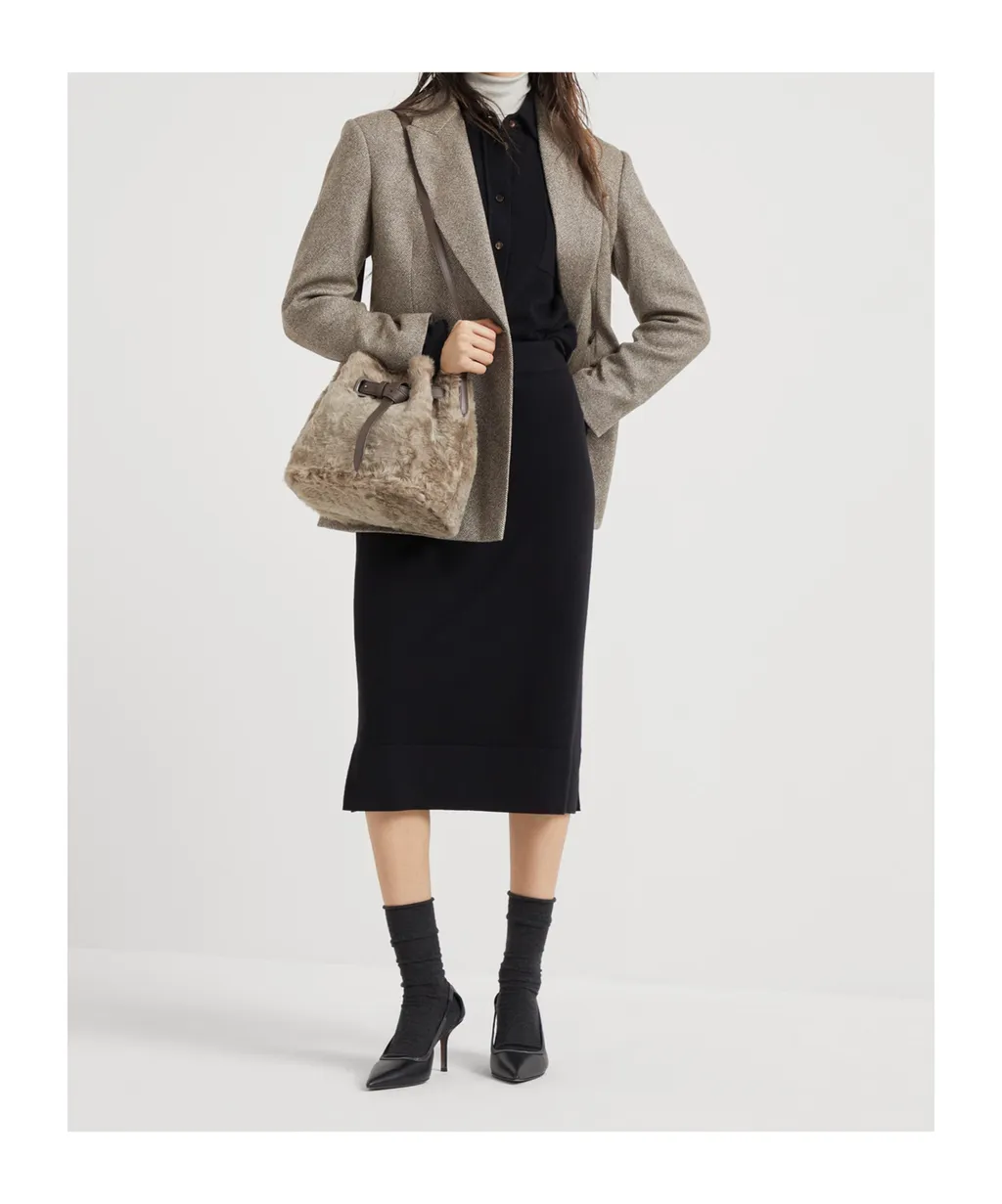 Cashmere Midi Skirt