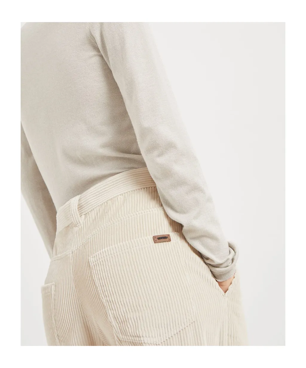 Corduroy Wide-Leg Trousers