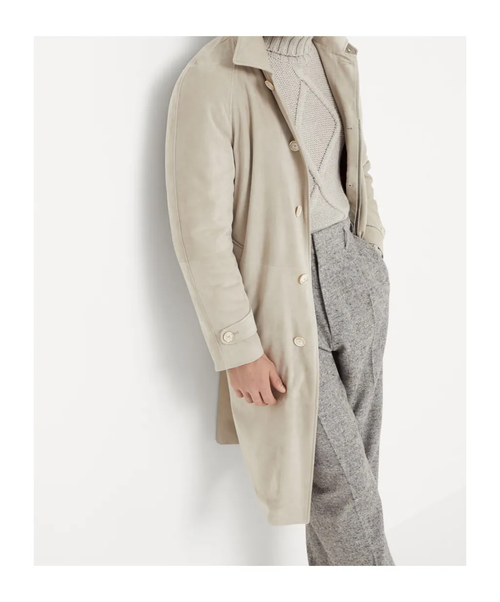 Padded Leather Coat