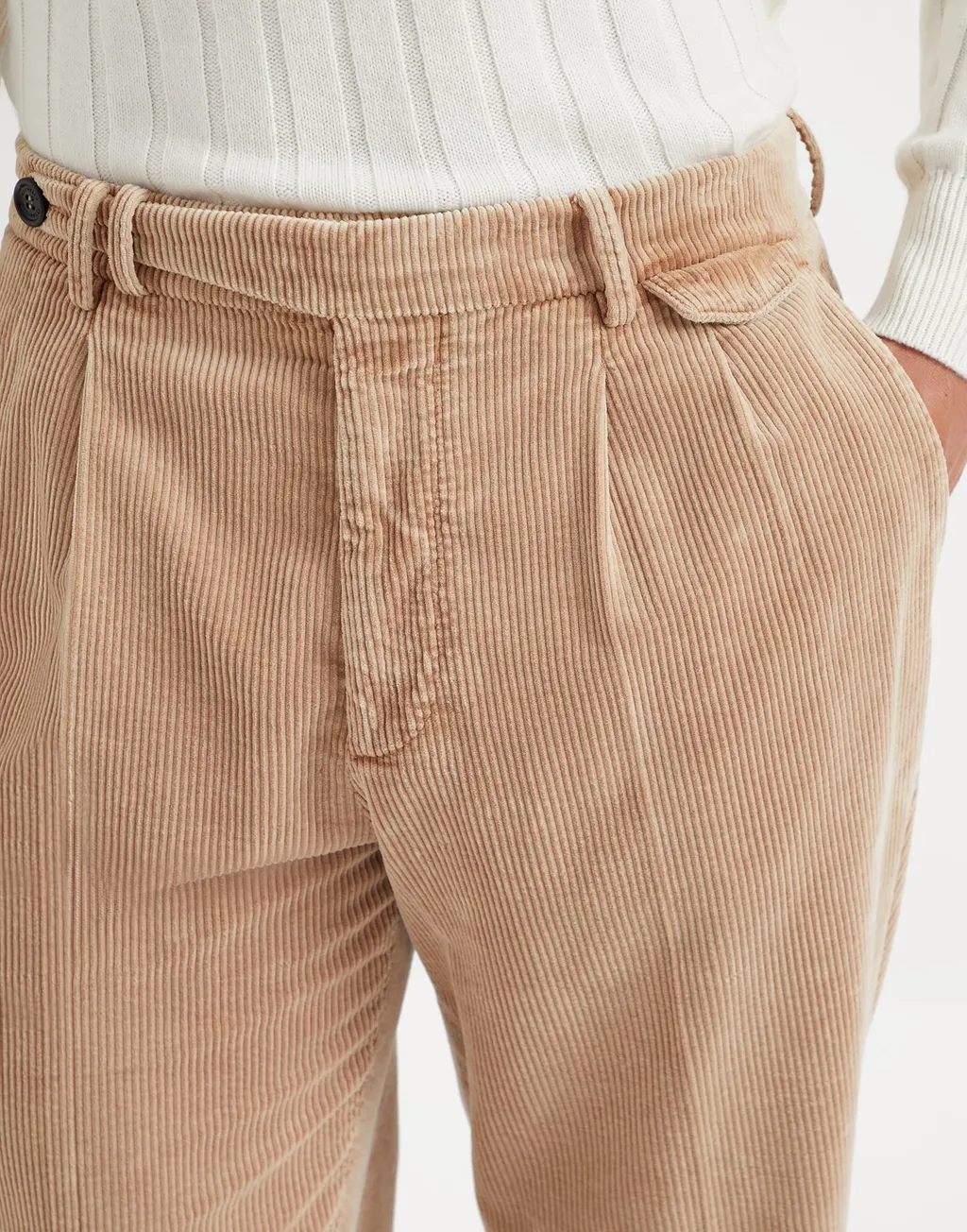 Corduroy Tapered Trousers