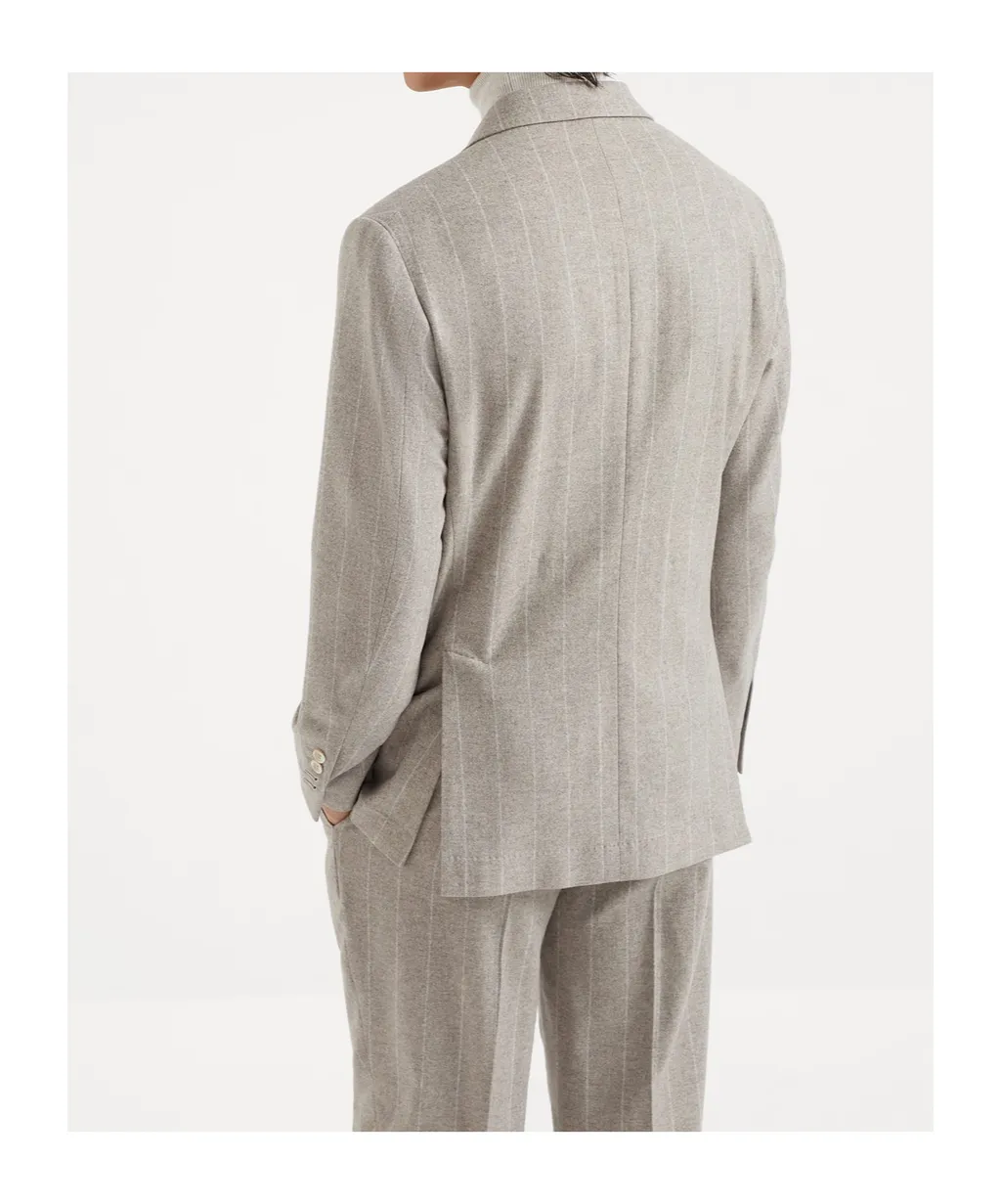 Pinstripe-Pattern Blazer
