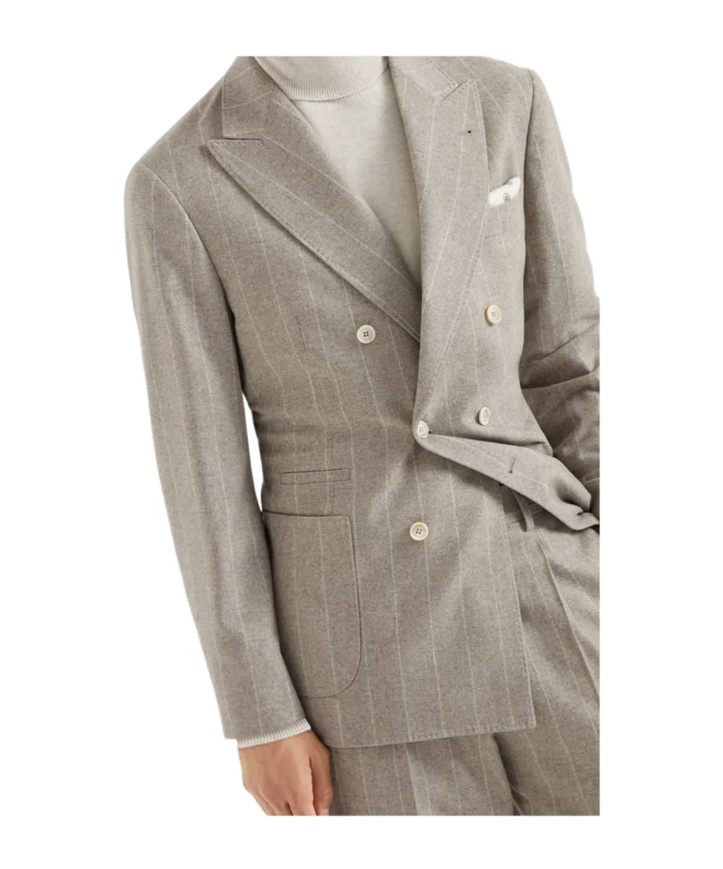 Pinstripe-Pattern Blazer