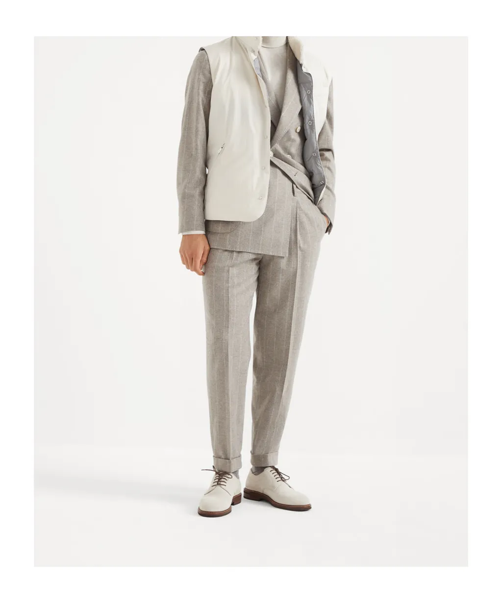 Pinstripe-Pattern Blazer