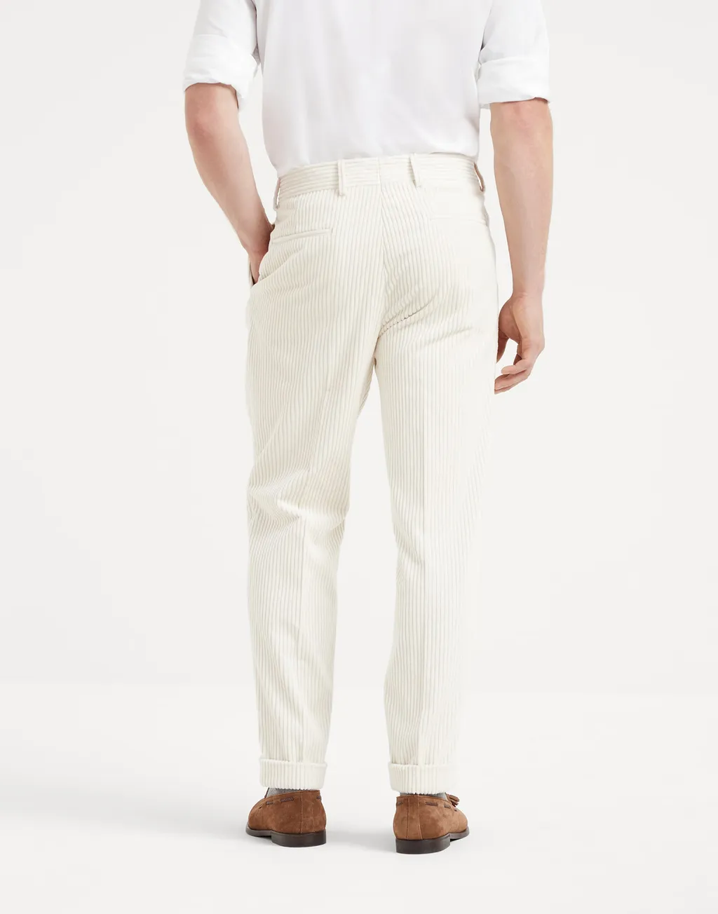 Pressed-Crease Tapered Trousers