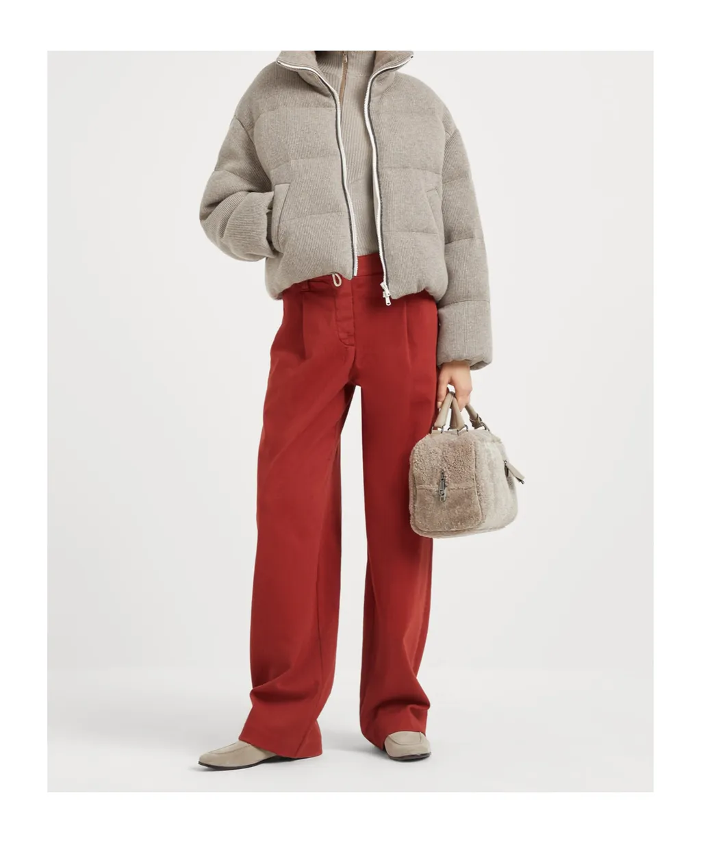 Cotton Mid-Rise Pants