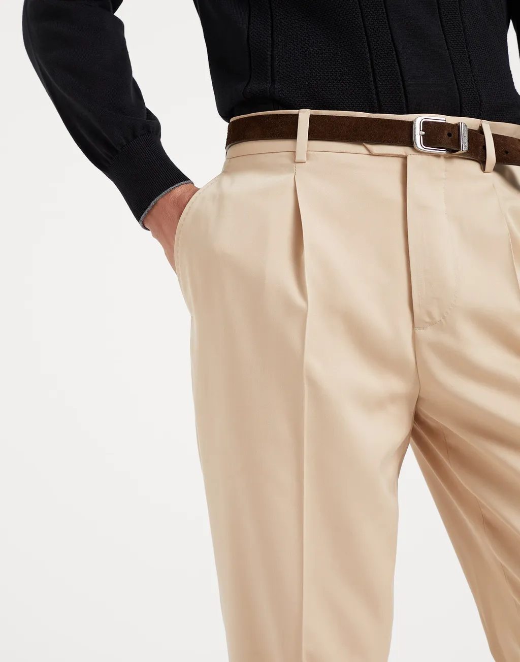 Tapered-Leg Trousers