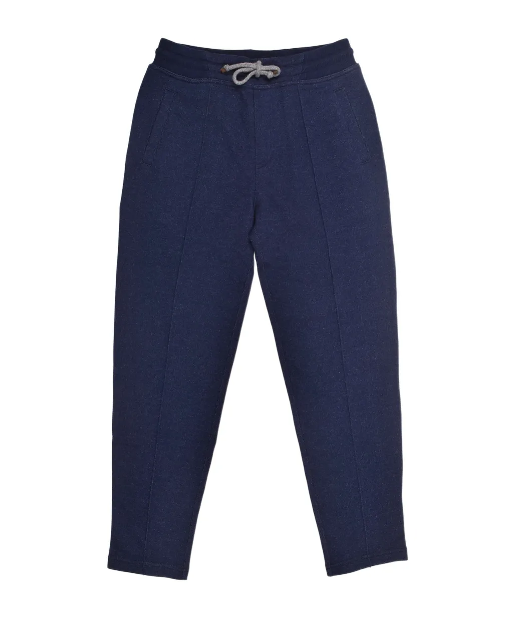 Elasticated-Waistband Wool Trousers