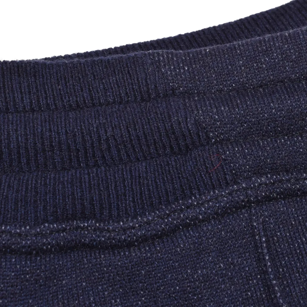 Elasticated-Waistband Wool Trousers
