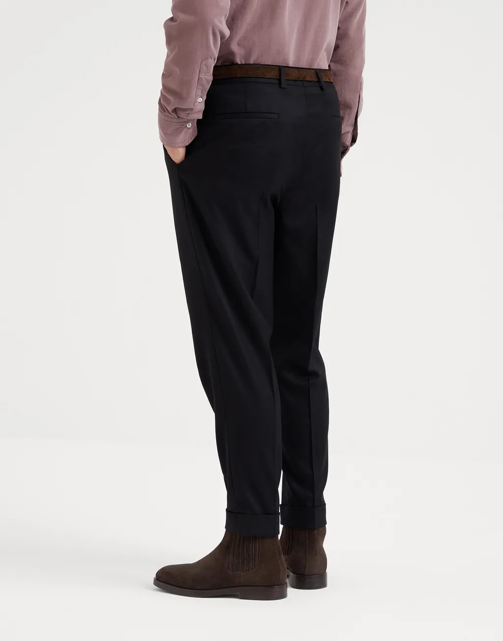 Tapered-Leg Trousers