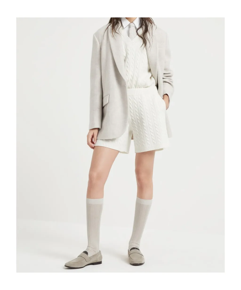 Cashmere Bermuda Shorts
