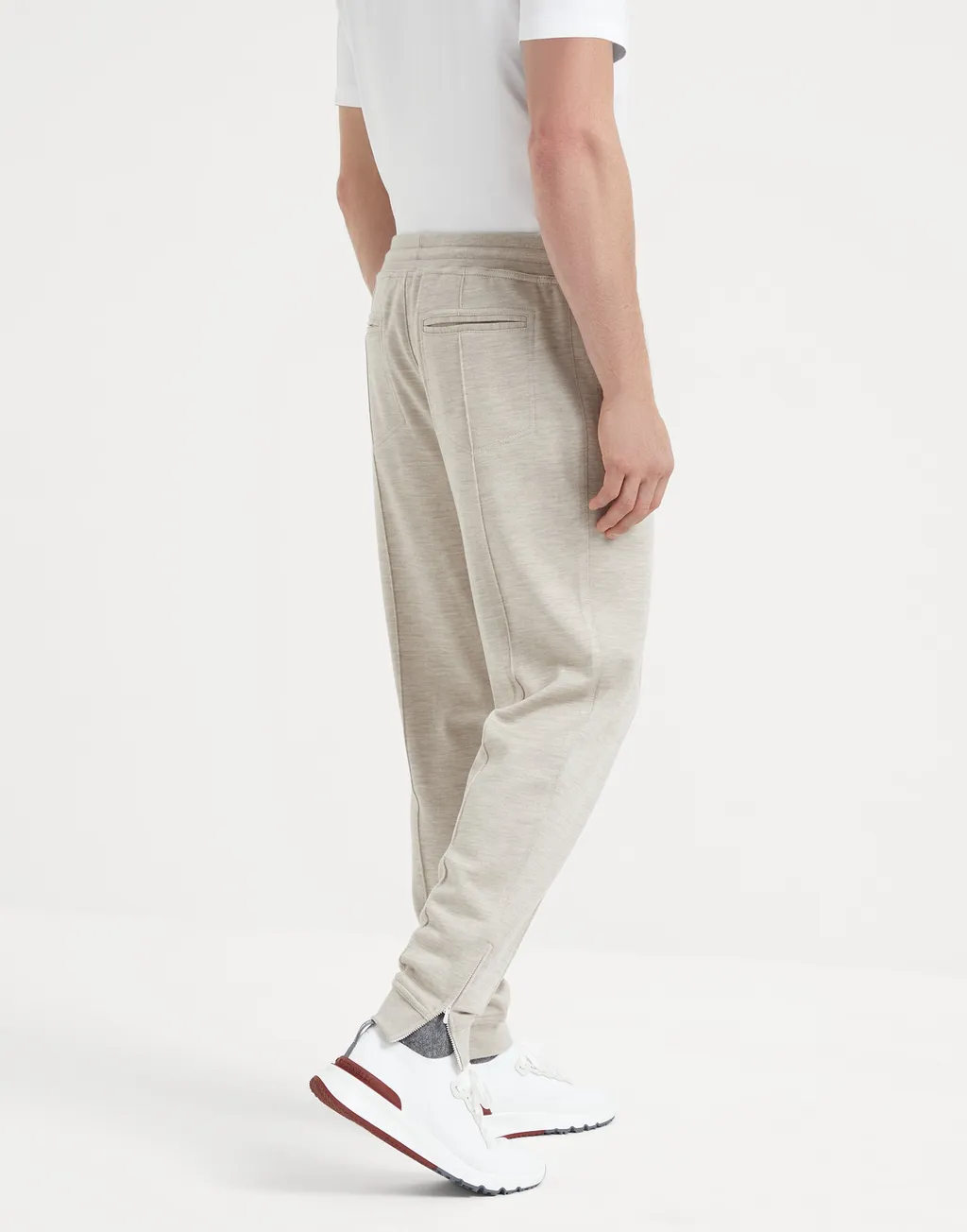 Drawstring Straight-Leg Trousers