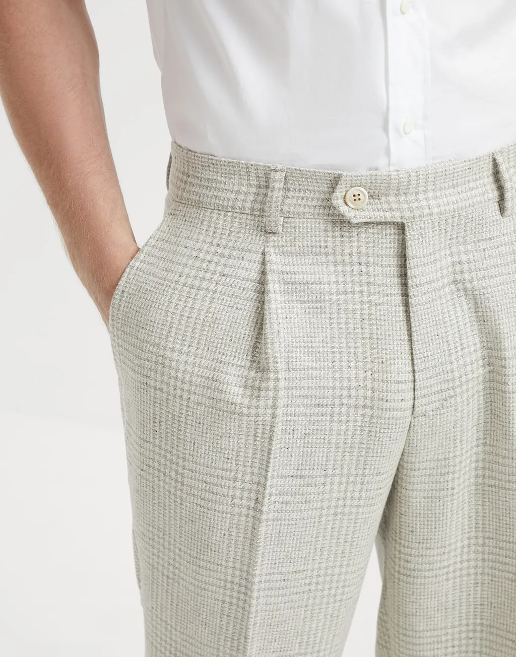 Prince Of Wales Check Tailored Trousers