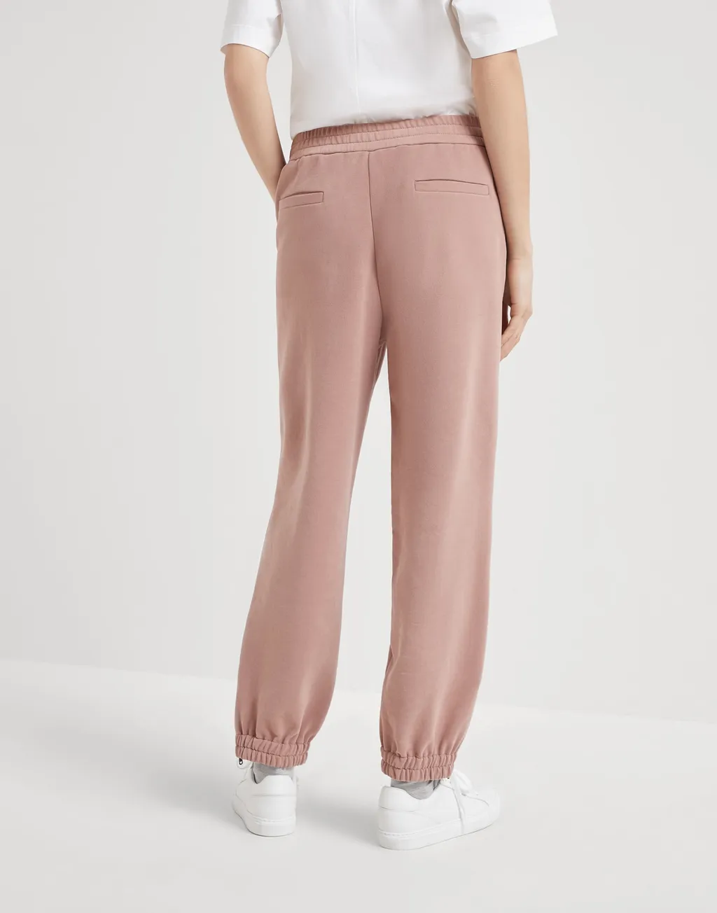 Monili-Detail Cotton Track Pants
