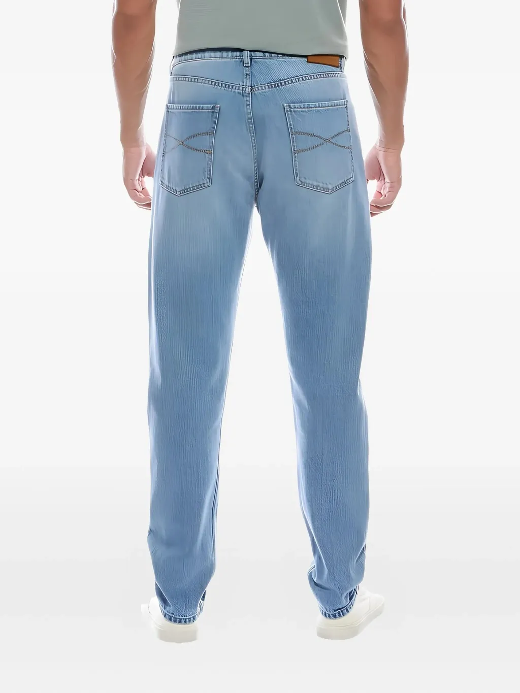 Cotton Straight-Leg Jeans