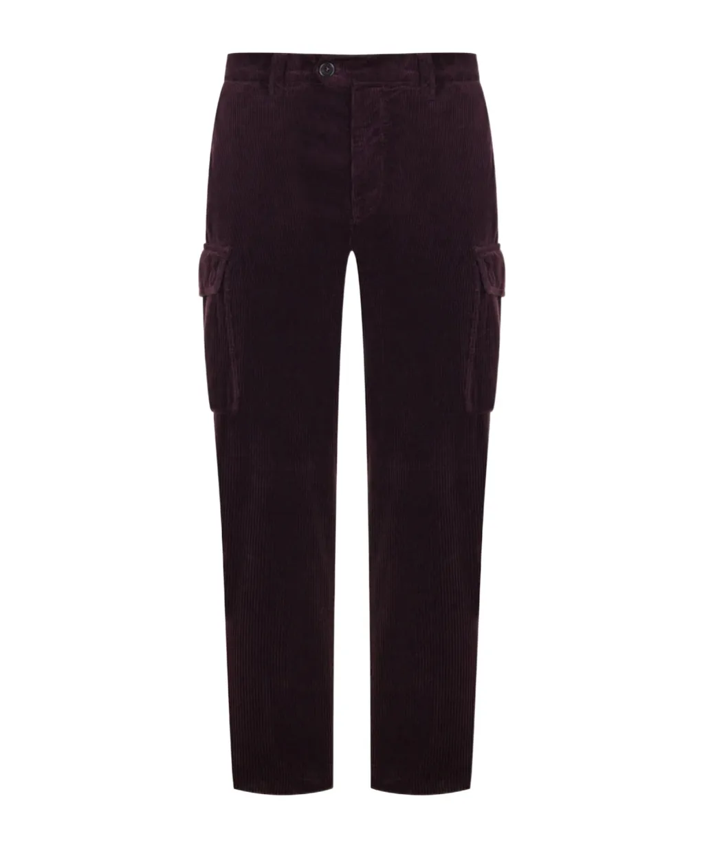 Corduroy Straight-Leg Trousers