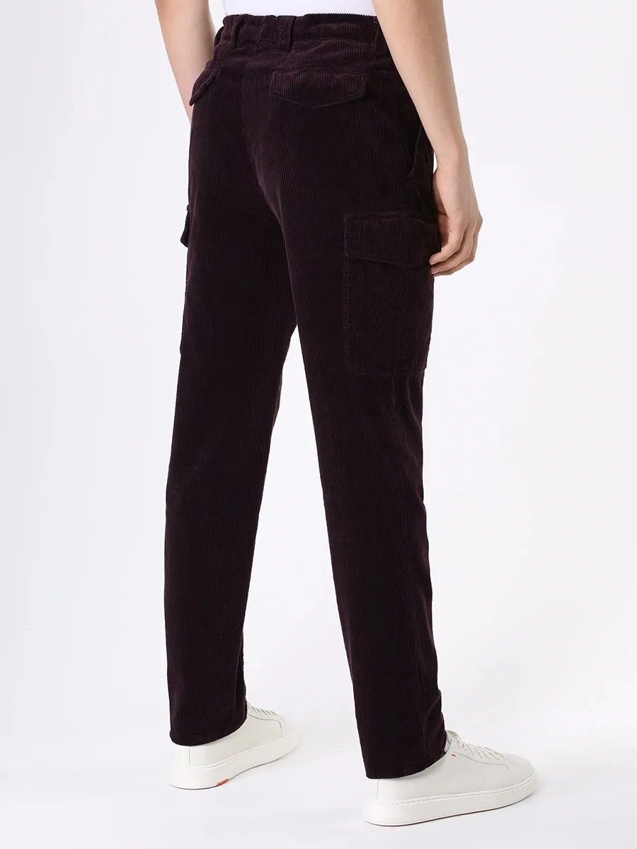 Corduroy Straight-Leg Trousers