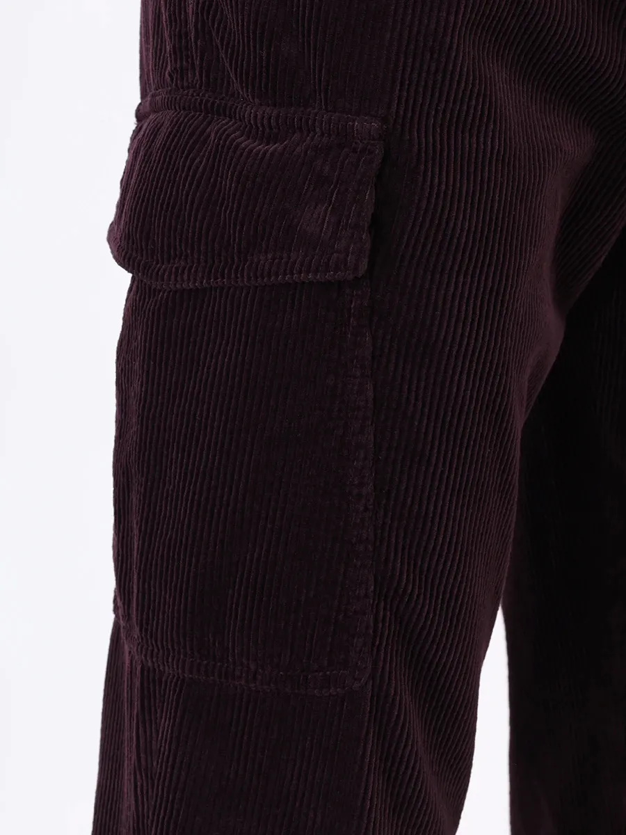 Corduroy Straight-Leg Trousers
