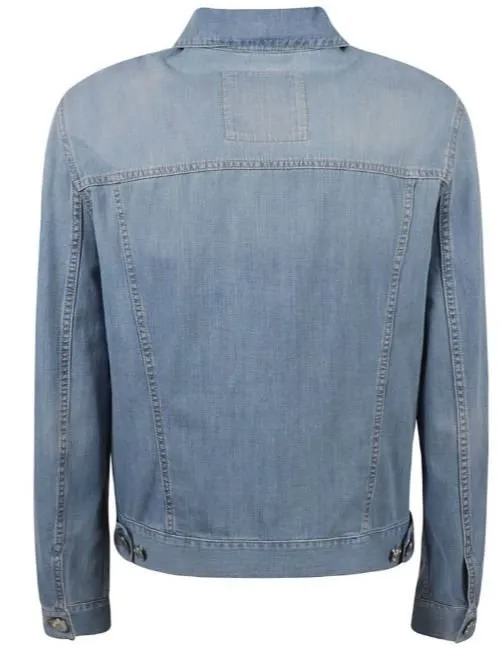 Brunello Cucinelli Long Sleeved Buttoned Denim Jacket