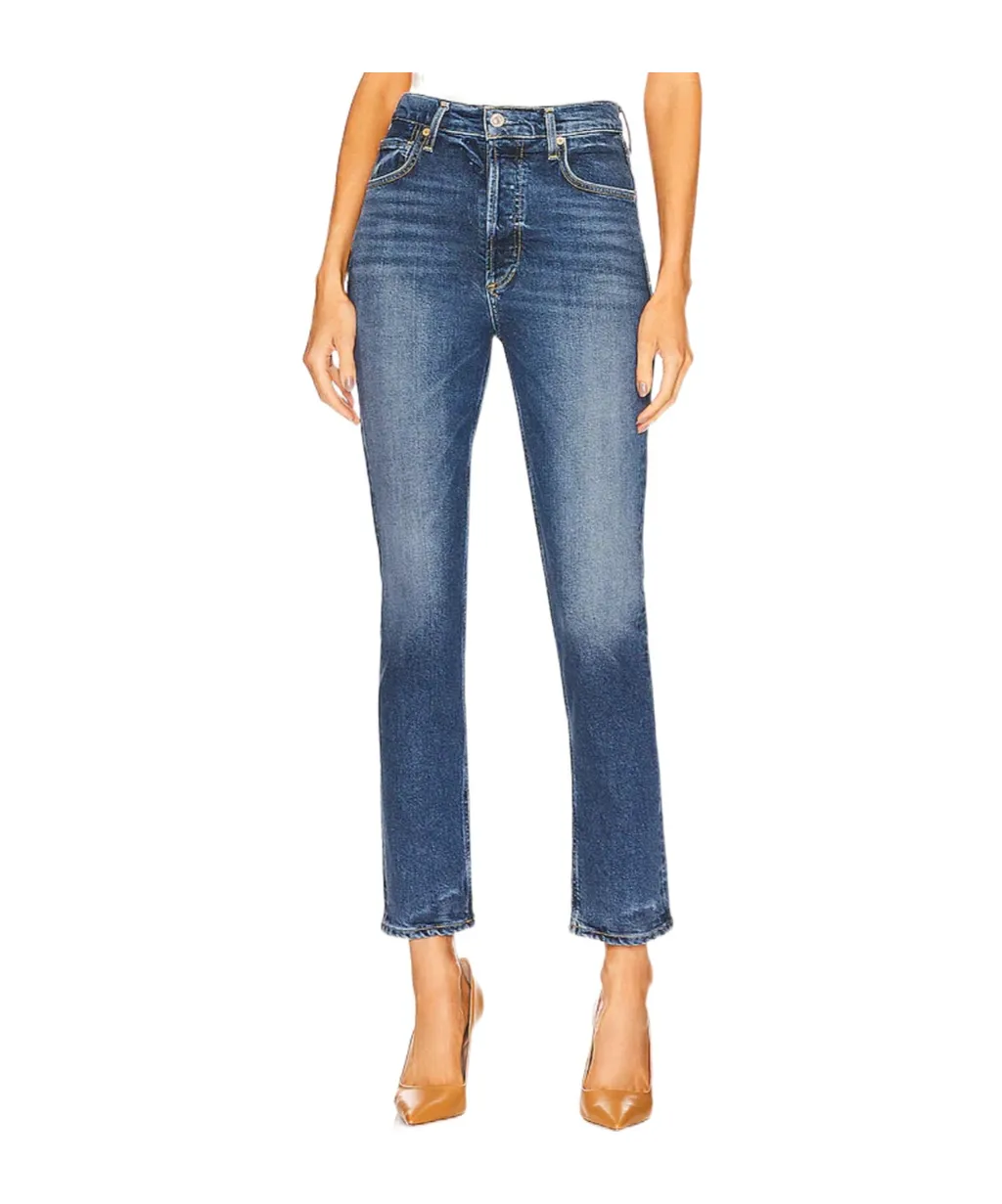 Charlotte High-Waisted Straight Leg Jeans