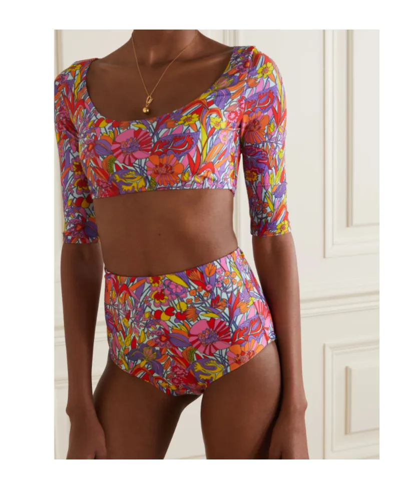 Printed Bikini Top