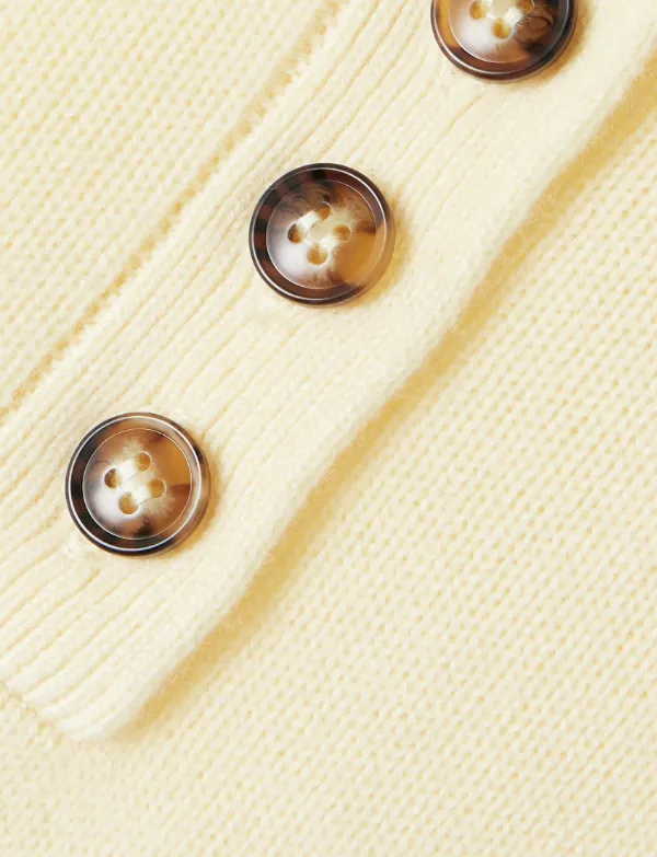 Homere Embroidered Cashmere Polo Sweater