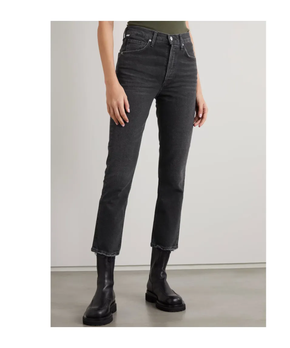Jolene High-Waisted Straight Leg Jeans