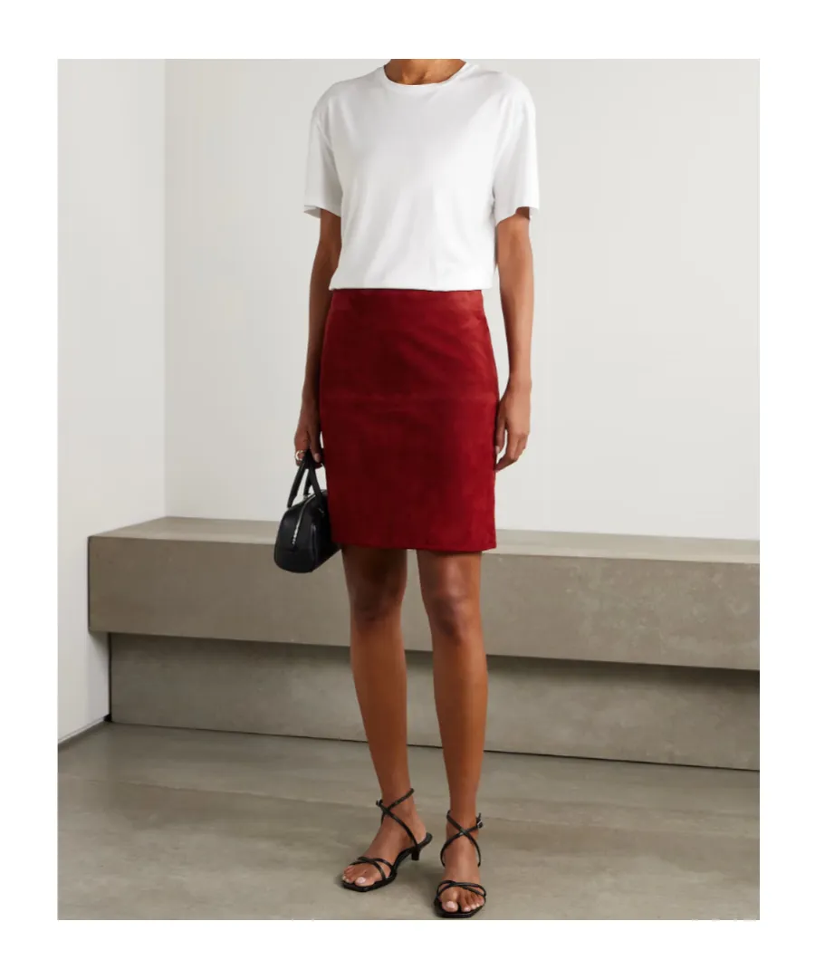 Engel Vent Suede Mini Skirt