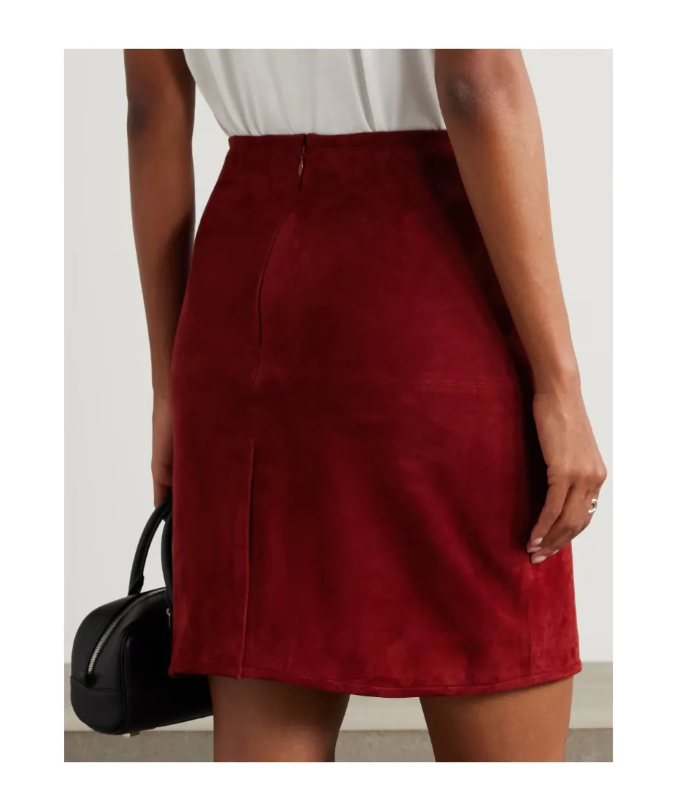 Engel Vent Suede Mini Skirt