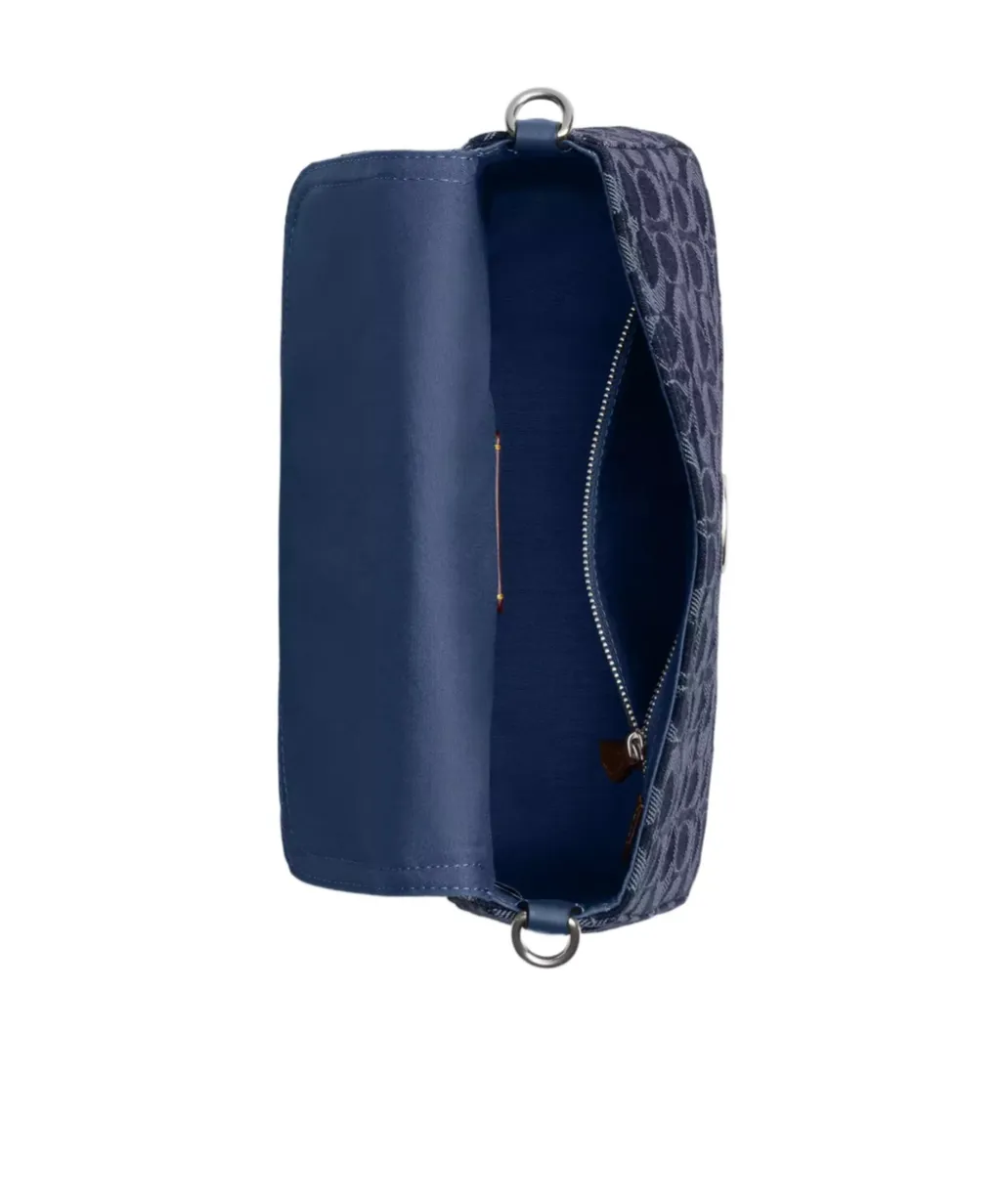 Soft Tabby Shoulder Bag In Signature Denim