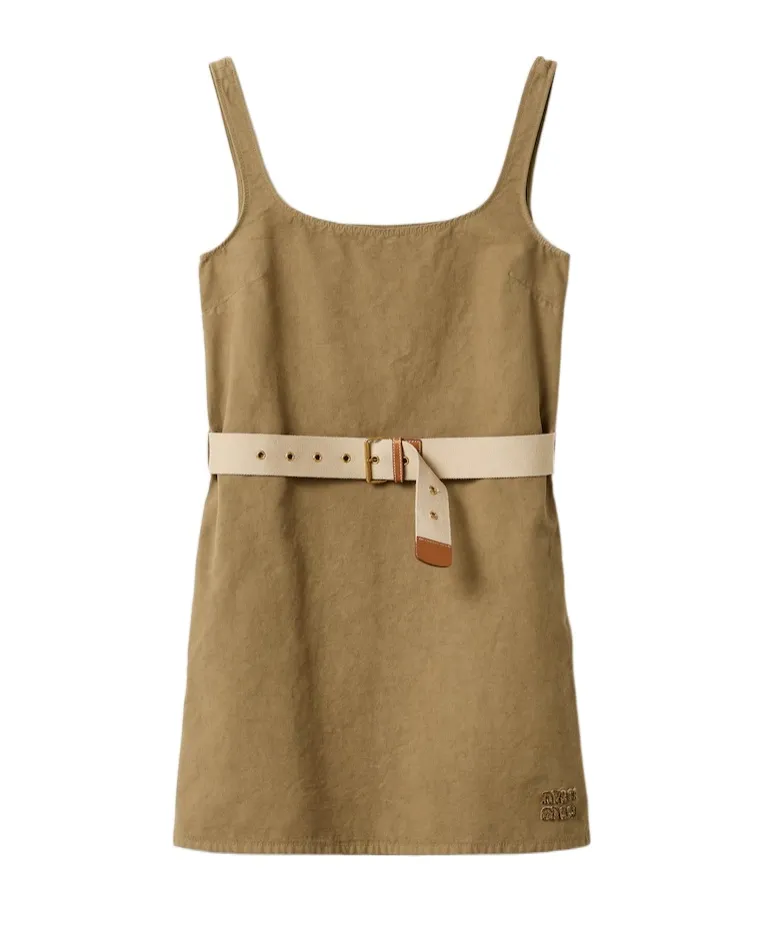 Old Gabardine Mini-Dress