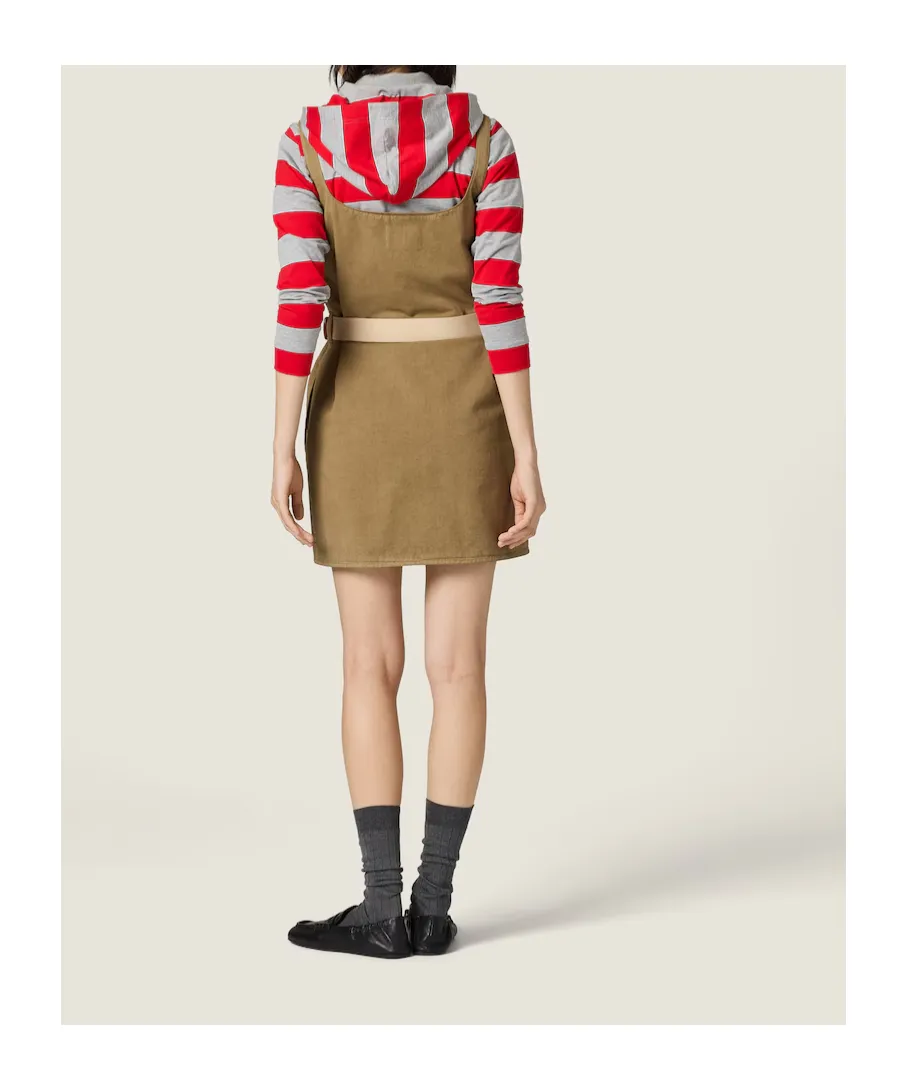Old Gabardine Mini-Dress