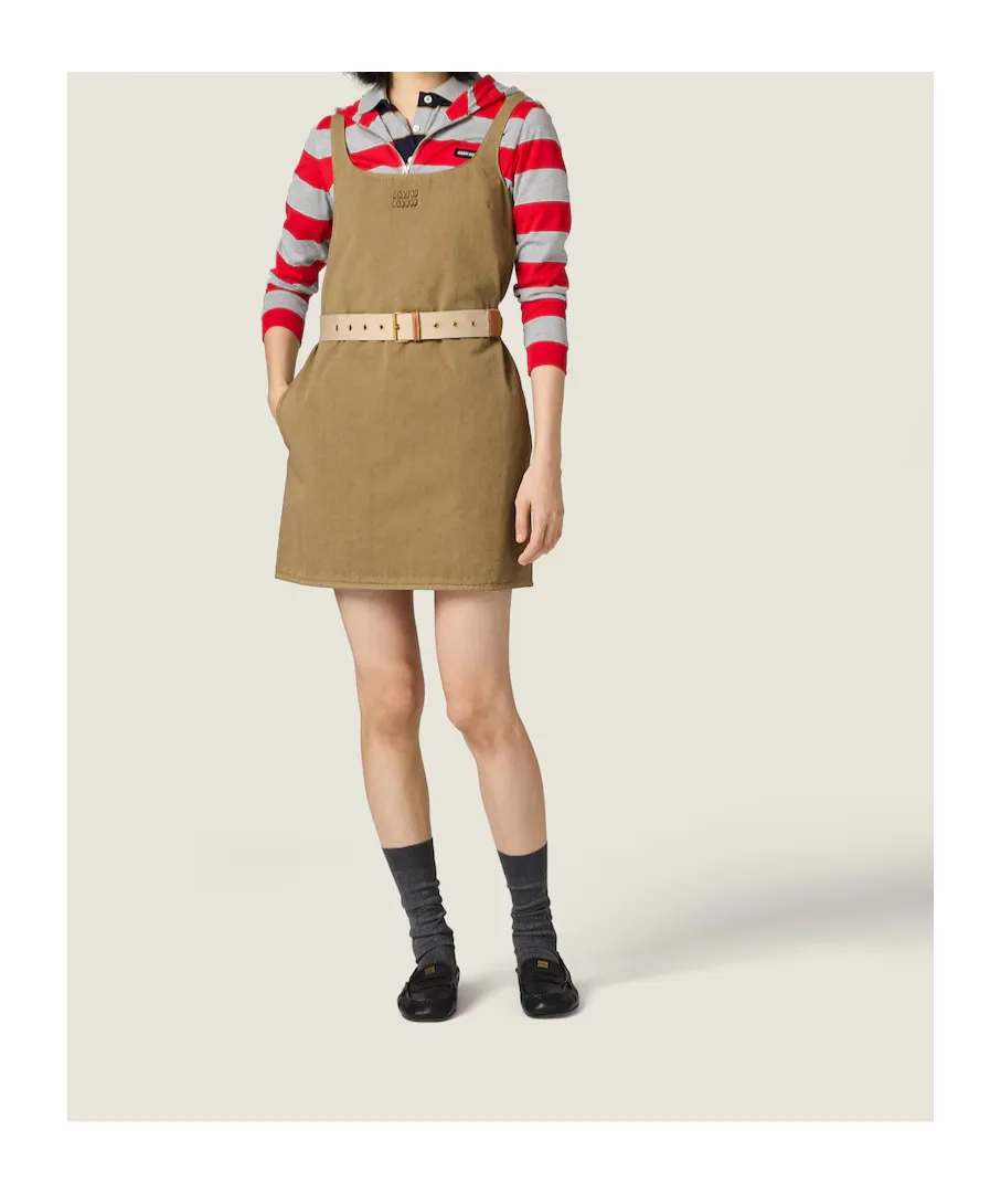 Old Gabardine Mini-Dress