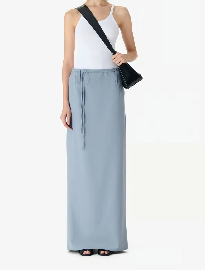 Belt Loop Midi Skirt