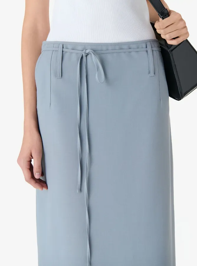 Belt Loop Midi Skirt