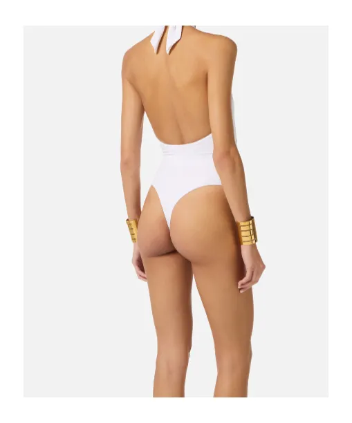 One-Piece Swimsuit With Jewel Detail