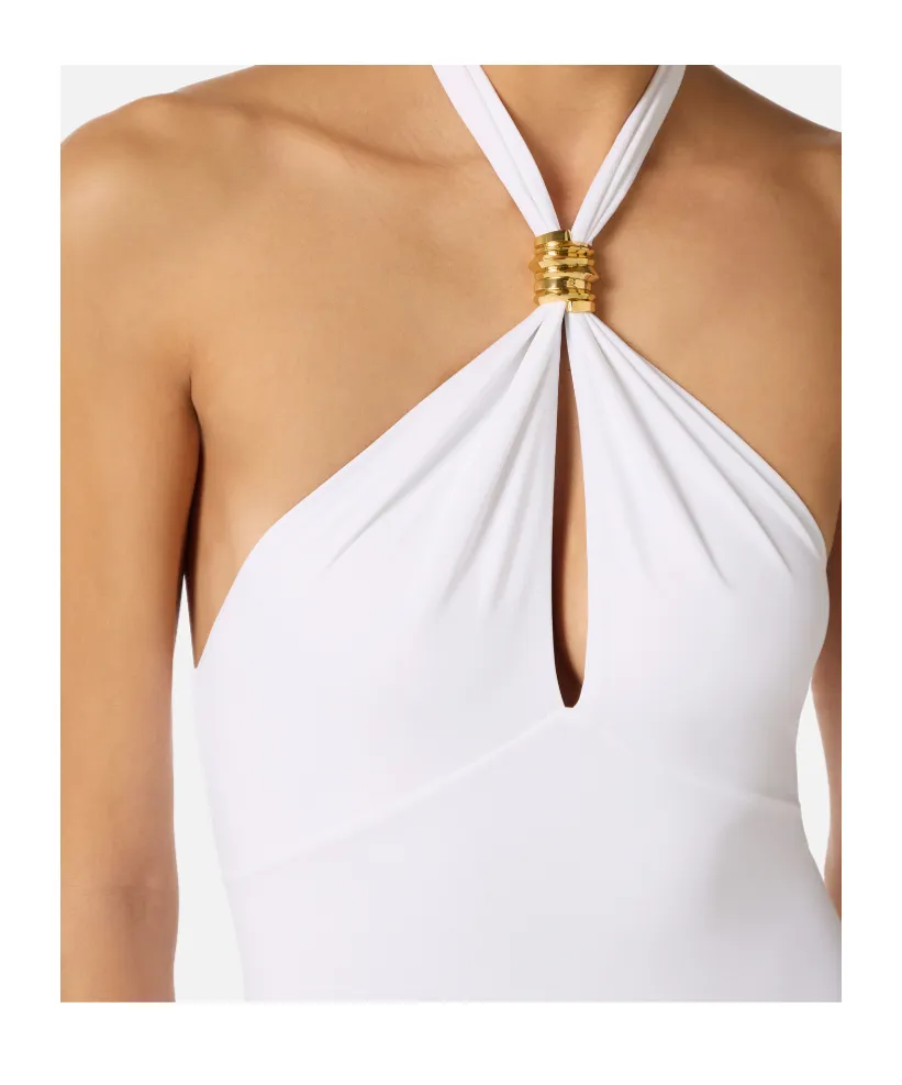 One-Piece Swimsuit With Jewel Detail