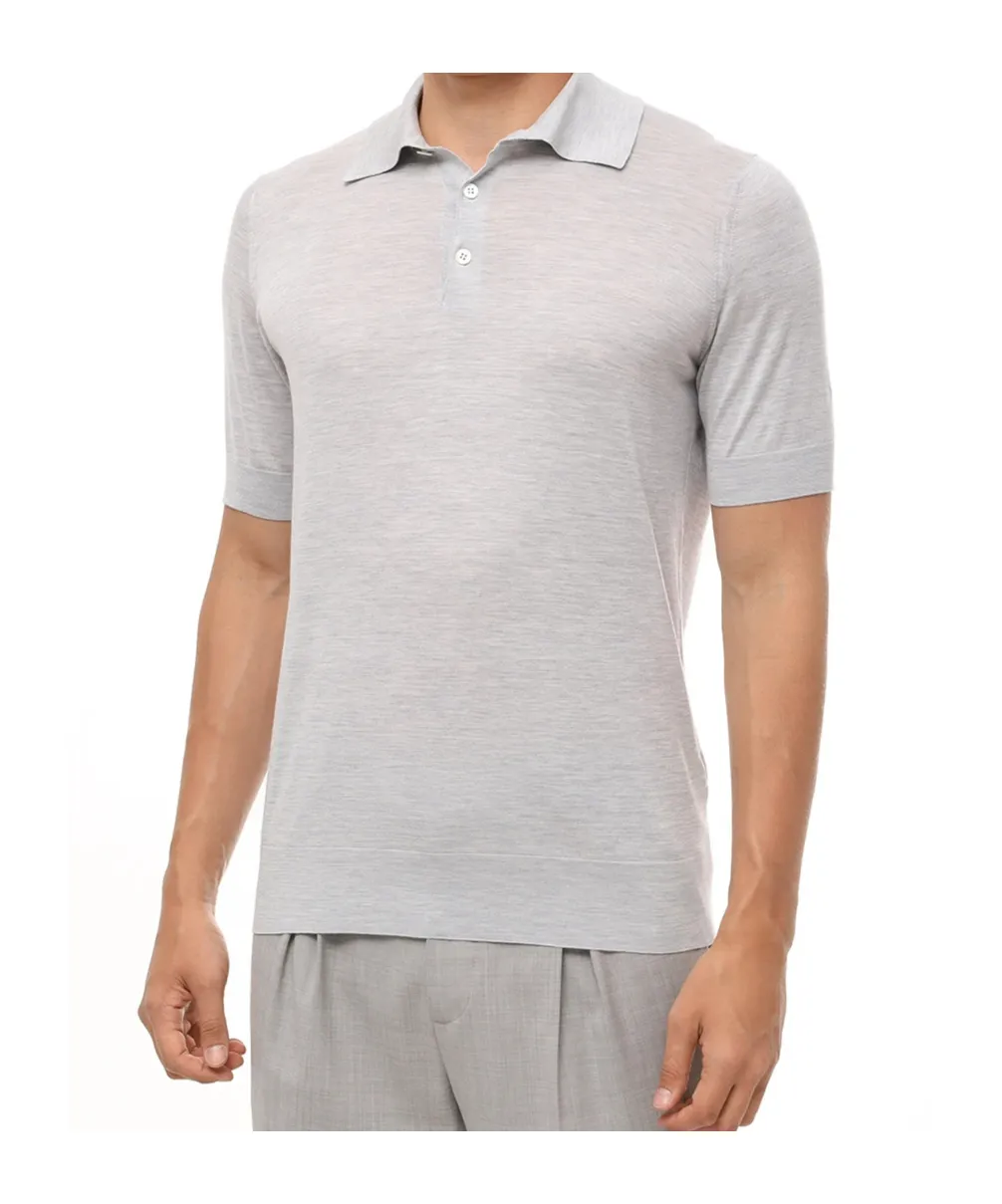 Brunello Cucinelli Short Sleeve Polo Knitted Top