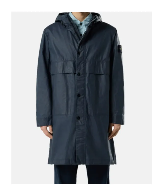 Long Hooded Parka With Storm Flaps
