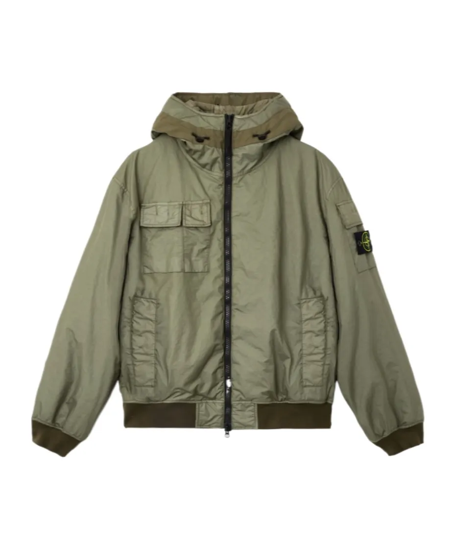Long-Sleeved Hooded Cotton Jacket