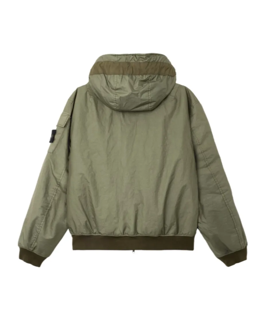 Long-Sleeved Hooded Cotton Jacket