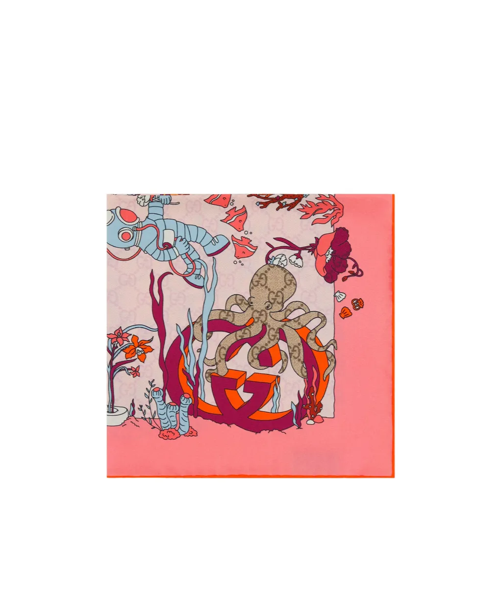 Printed Silk Carré