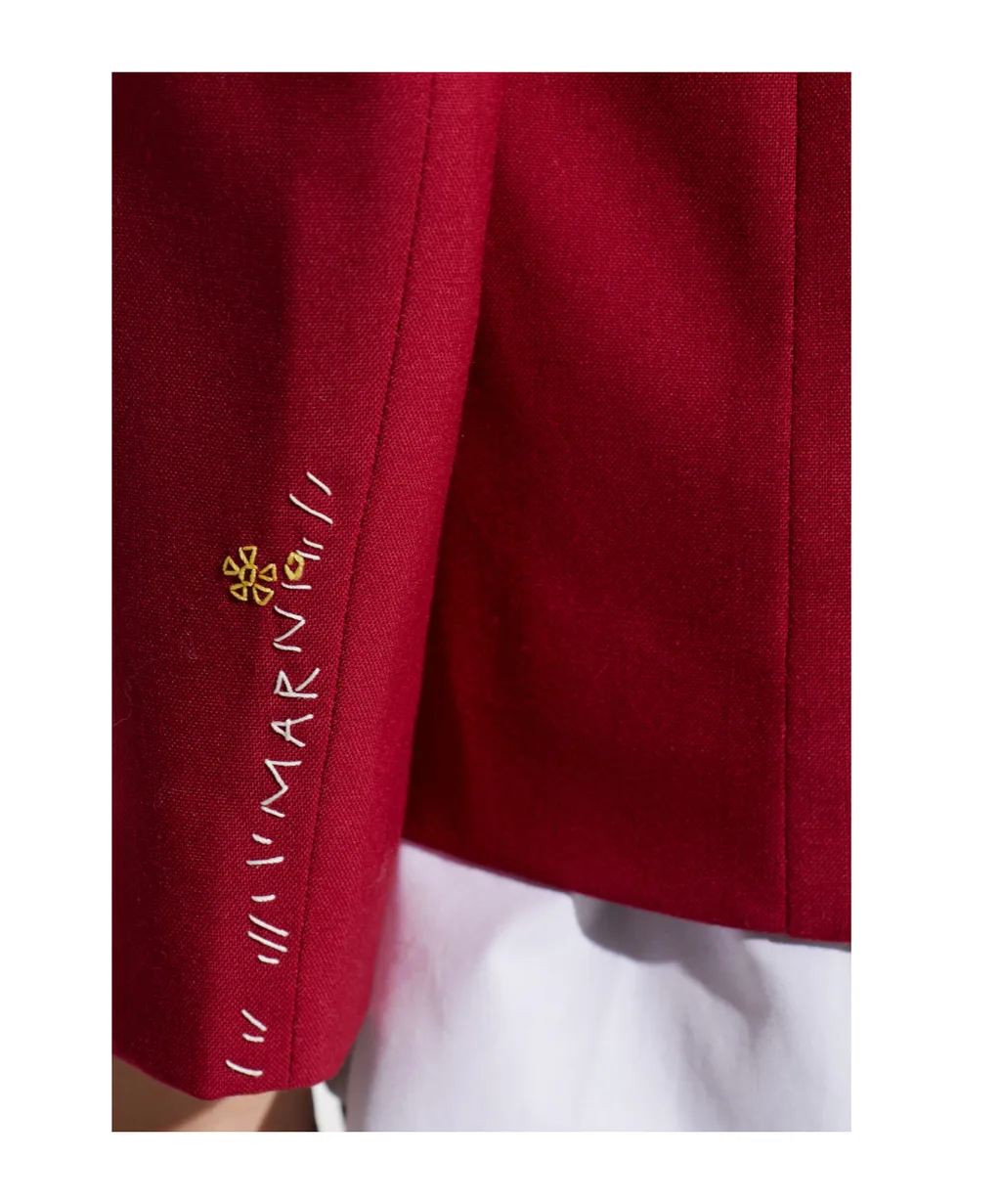 Long-Sleeved Suit Jacket
