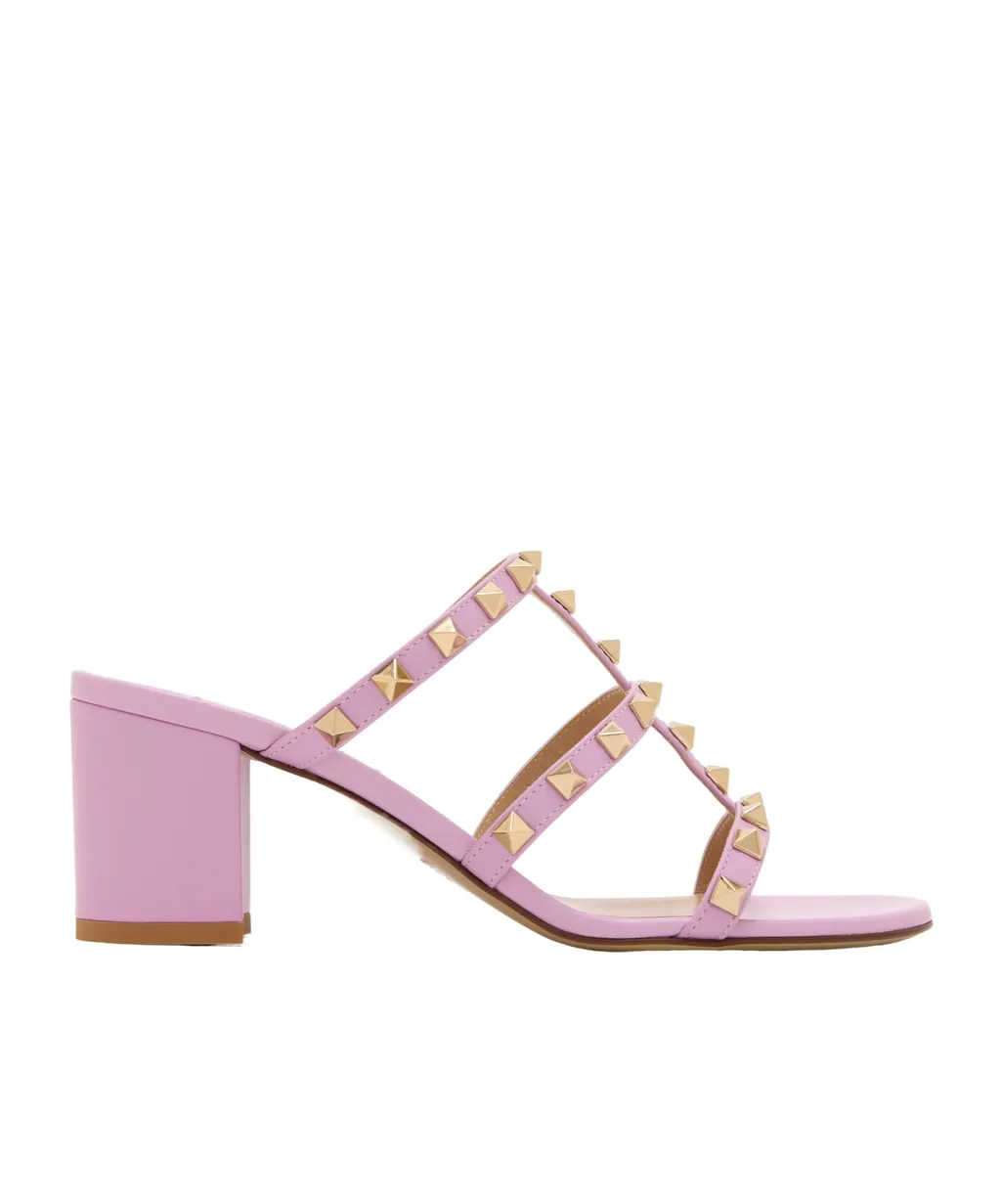 Chunky High-Heeled Sandals