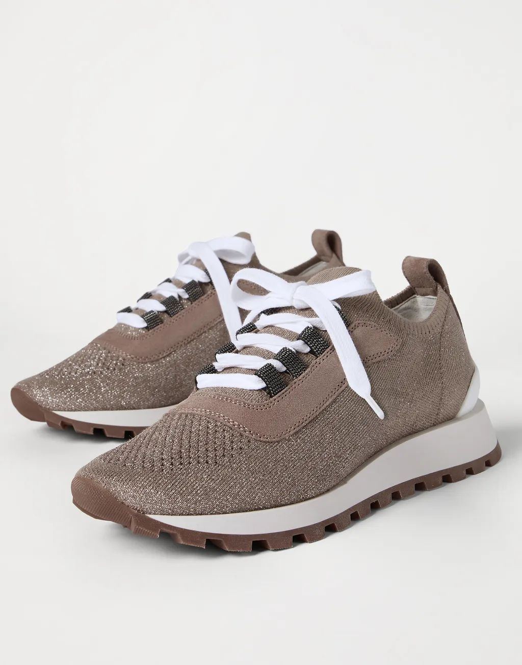 Sparkling Knit Sneakers