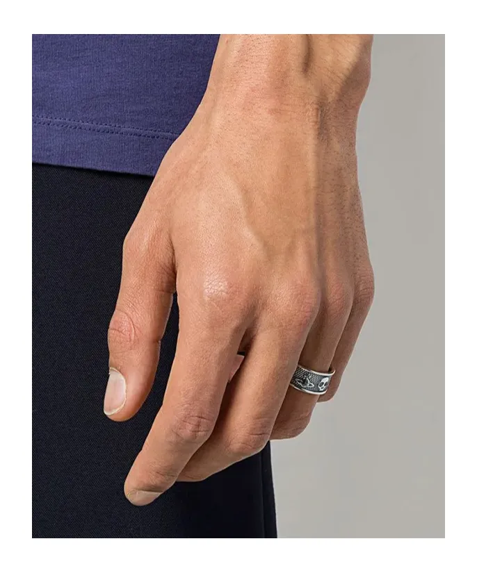 Embossed Logo Ring
