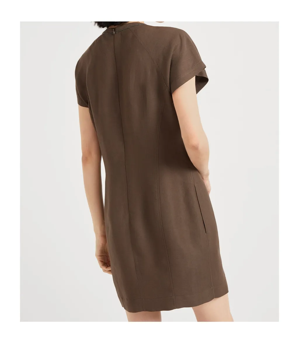 Monili Chain-Detail Mini Dress