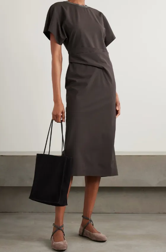 Round Neck Short Sleeve Dress