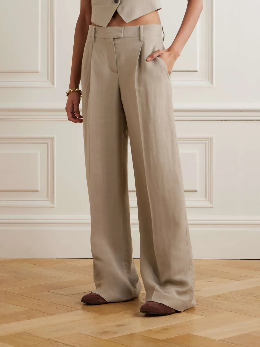 Pleated Casual Pants